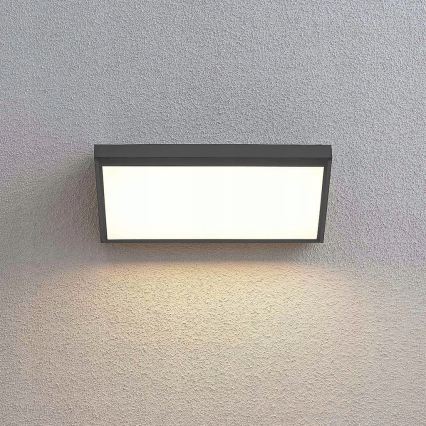 LED vonkajšie nástenné svietidlo s pohybovým senzorom LED/20W/230V IP65 sivé
