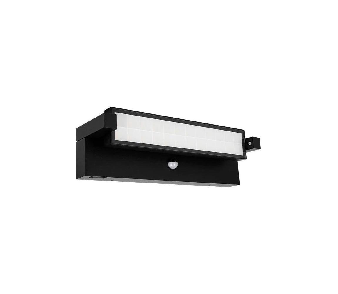 LED vonkajšie nástenné svietidlo so senzorom LED/36W/230V 3000/4000/6500K IP54 čierna COREO LED 36W CCT PIR