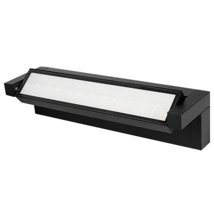 LED vonkajšie nástenné svietidlo s pohybovým a súmrakovým senzorom, LED/36W/230V, 3000/4000/6500K, IP54, čierna