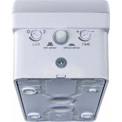 LED Stmívateľné vonkajšie nástenné svietidlo so senzorom pohybu a súmraku LED/12/15/20W/230V IP65 biele