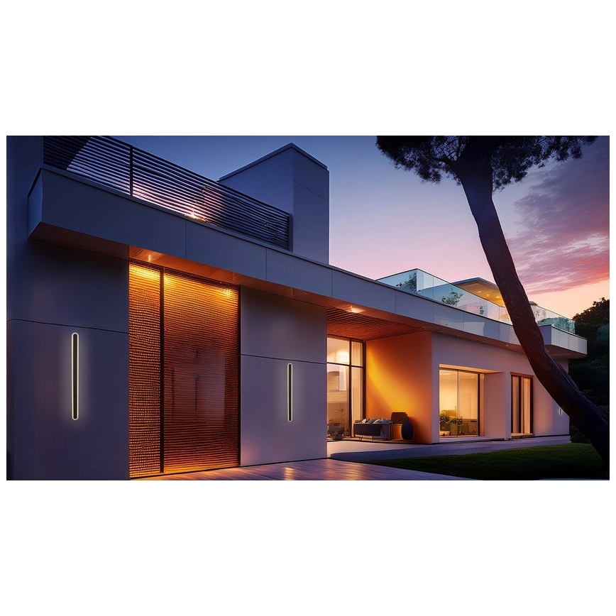 LED Vonkajšie nástenné svietidlo STICK LED/36W/230V IP65 3000K 120 cm