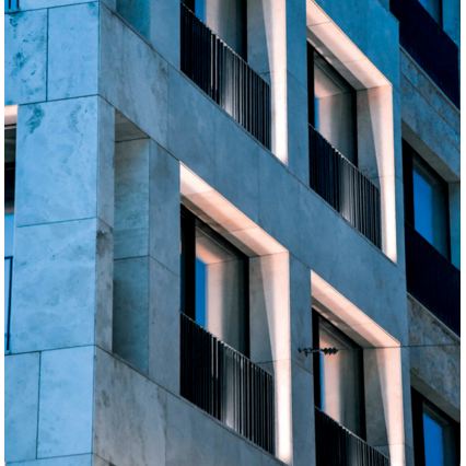 LED vonkajšie nástenné svietidlo WINDOW LED/7W/230V IP65 biela