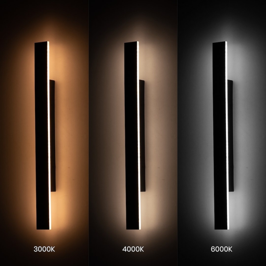 LED Vonkajšie nástenné svietidlo WOW LED/11W/230V 3000/4000/6000K 60 cm IP54 čierne
