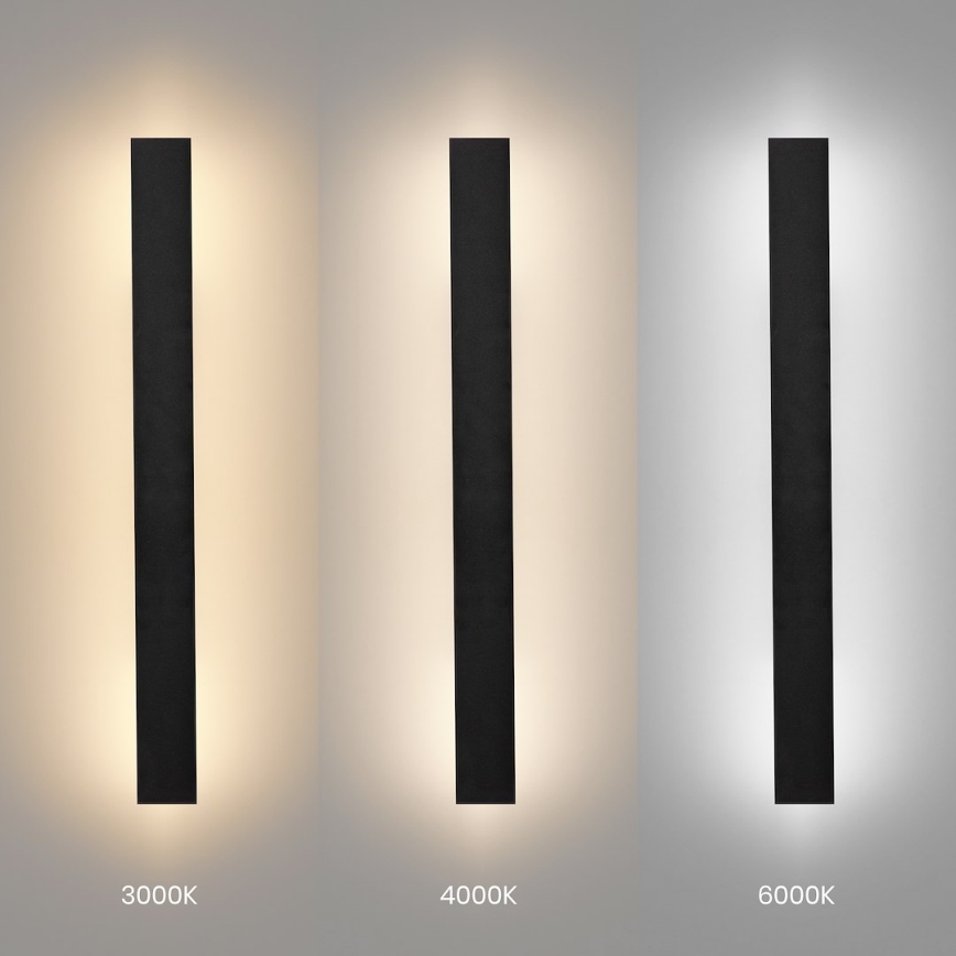 LED Vonkajšie nástenné svietidlo WOW LED/11W/230V 3000/4000/6000K 60 cm IP54 čierne