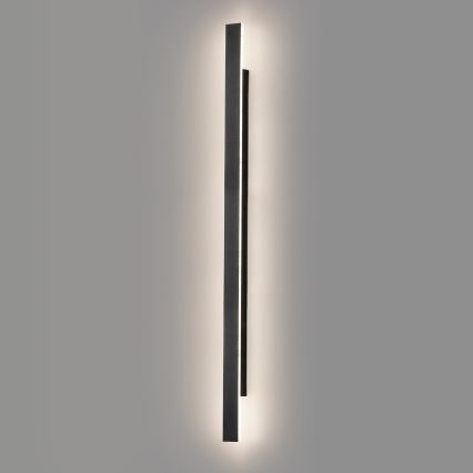 Vonkajšie nástenné LED svietidlo WOW LED/20W/230V 3000/4000/6000K 120 cm IP54 čierne
