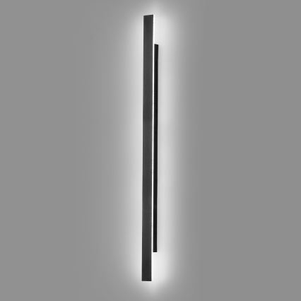 Vonkajšie nástenné LED svietidlo WOW LED/20W/230V 3000/4000/6000K 120 cm IP54 čierne