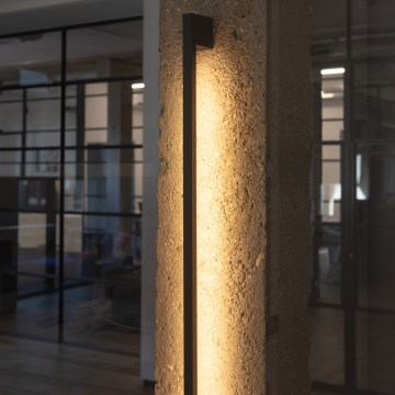 LED Vonkajšie nástenné svietidlo YALTE LED/10W/230V 3000K IP54 čierna