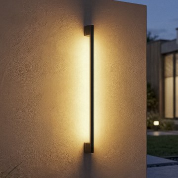 LED vonkajšie nástenné svietidlo YALTE LED/12W/230V 3000/4000/6500K 123 cm IP54 čierna