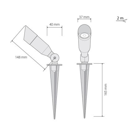 LED Vonkajšie osvetlenie  OKO 1xLED/1W/350mA IP54