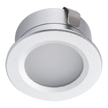 LED Vonkajšie podhľadové svietidlo IMBER LED/1W/12V 3000K pr. 3 cm 40 lm IP65 strieborná
