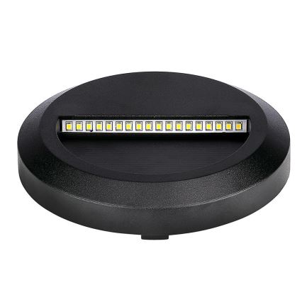 LED Vonkajšie schodiskové svietidlo LED/2W/230V IP65 3000K čierna