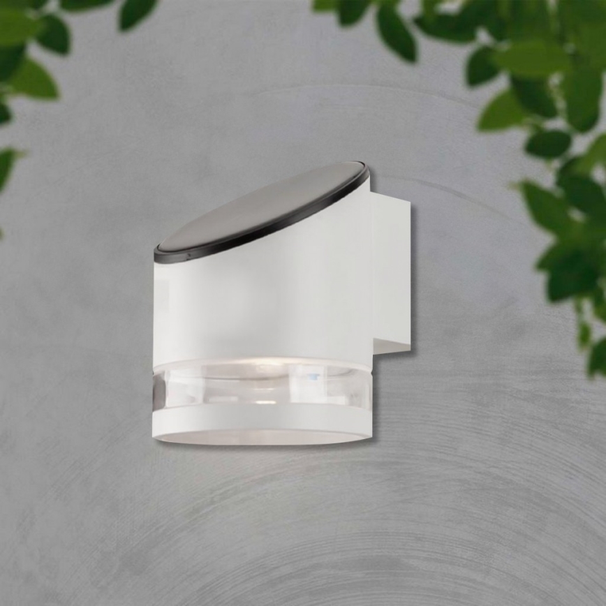 LED Vonkajšie solárne nástenné svietidlo LED/1W/3,7V 3000K IP54 1200 mAh biela