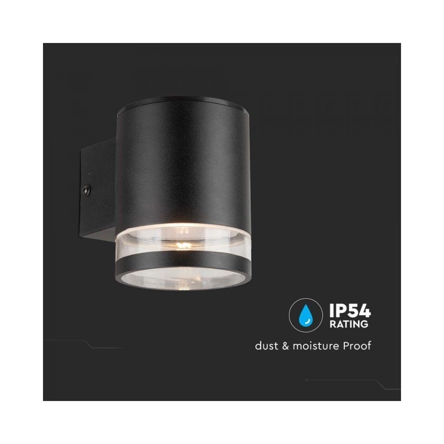 LED Vonkajšie solárne nástenné svietidlo LED/1W/3,7V 3000K IP54 čierna