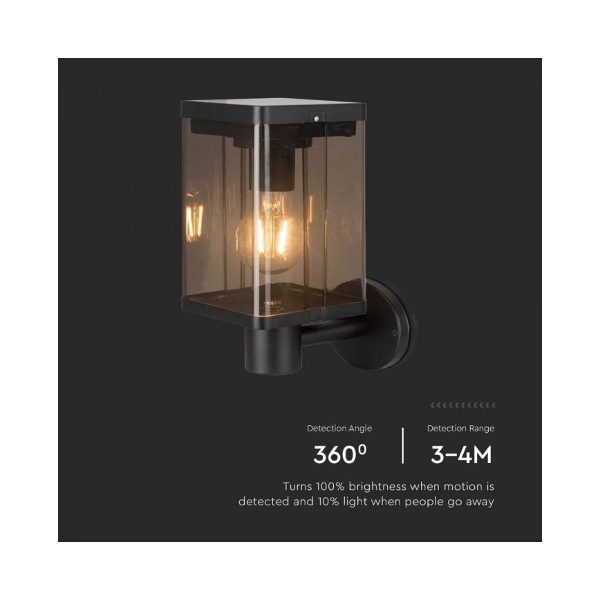 LED Vonkajšie solárne nástenné svietidlo so senzorom LED/2,5W/3,7V 3000K IP54