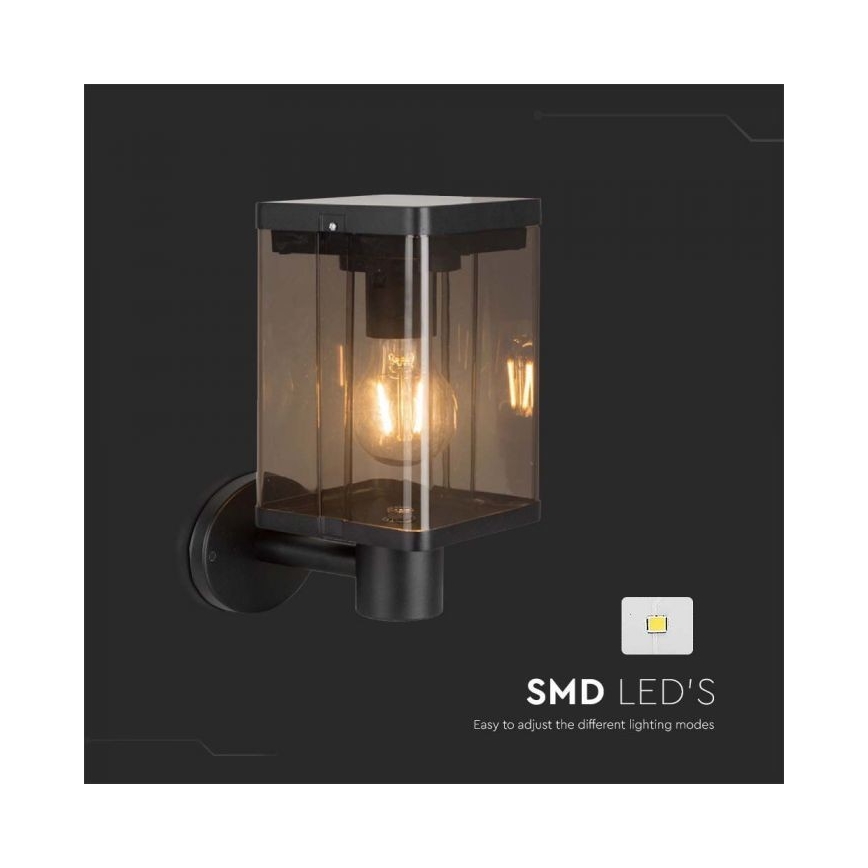 LED Vonkajšie solárne nástenné svietidlo so senzorom LED/2,5W/3,7V 3000K IP54