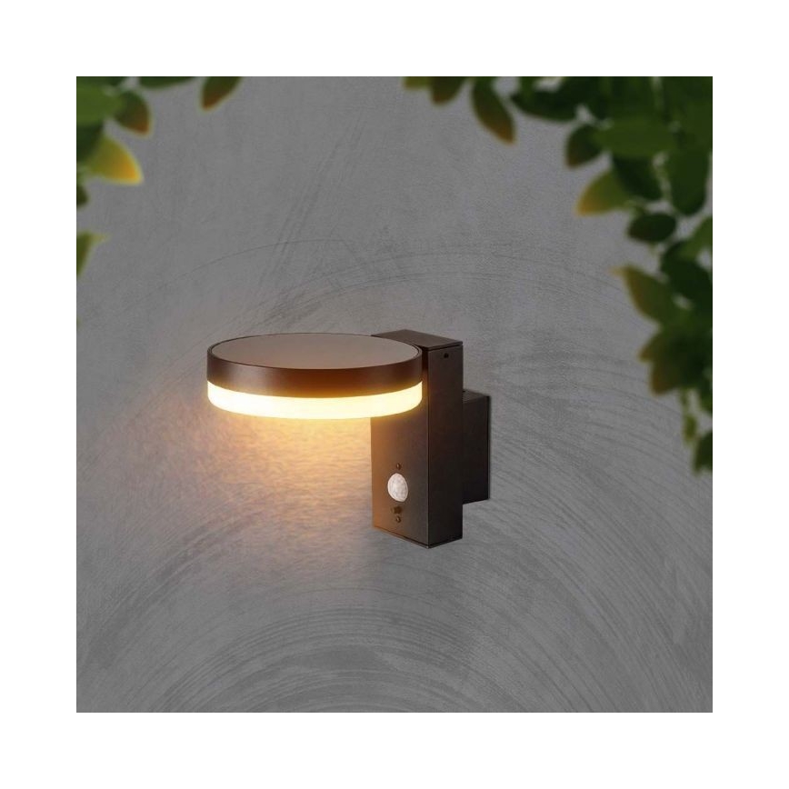 LED Vonkajšie solárne nástenné svietidlo so senzorom LED/5,5W/3,7V 3000K IP54