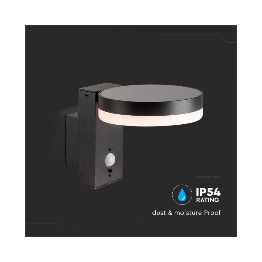 LED Vonkajšie solárne nástenné svietidlo so senzorom LED/5,5W/3,7V 3000K IP54