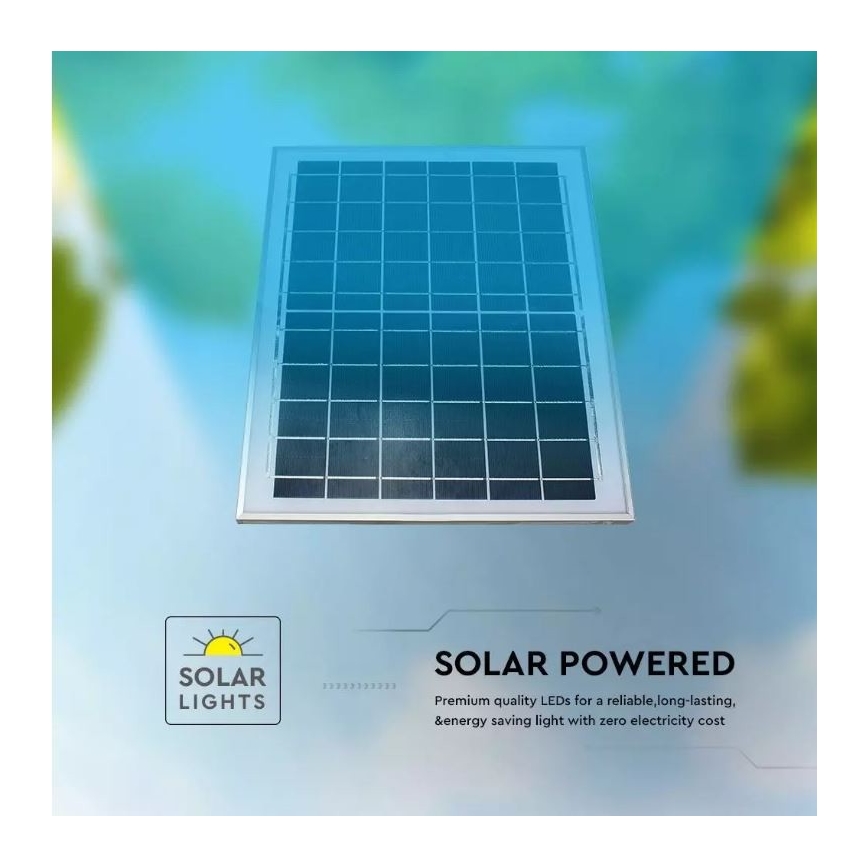 LED Vonkajšie solárne svietidlo LED/15W 3000/4000/6400K IP65 + diaľkové ovládanie