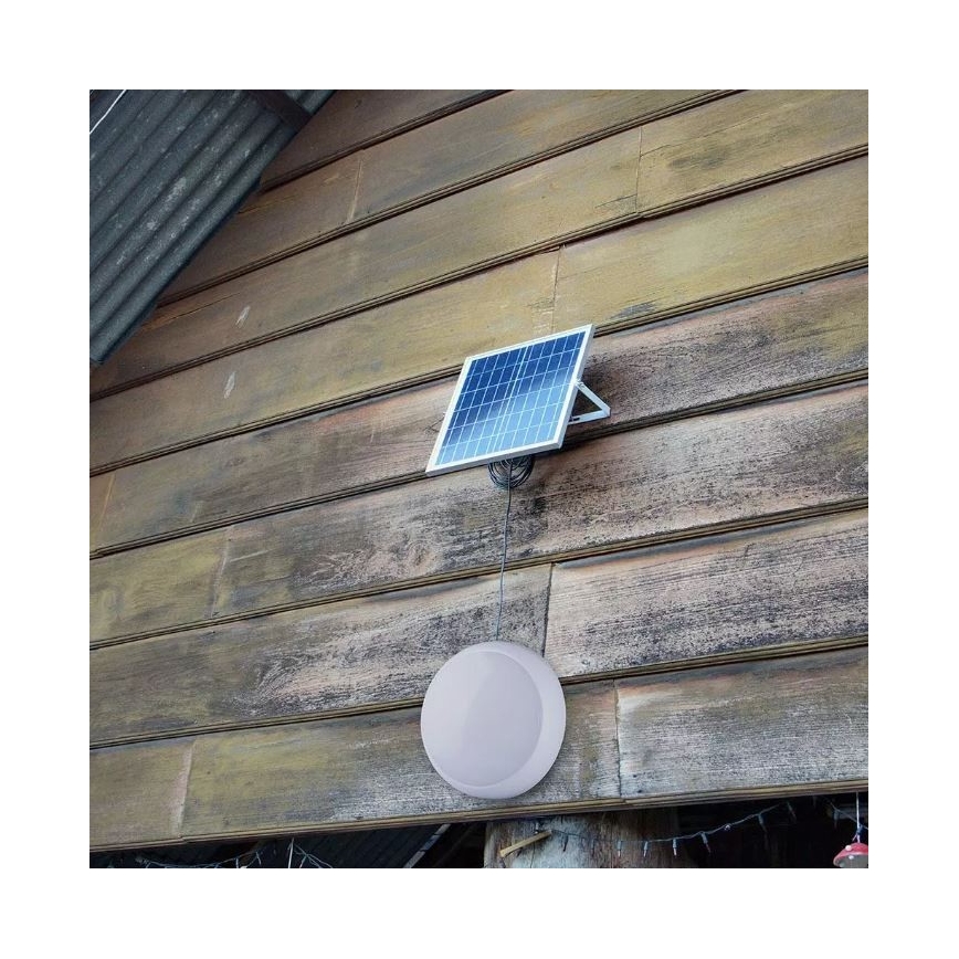 LED Vonkajšie solárne svietidlo LED/15W 3000/4000/6400K IP65 + diaľkové ovládanie