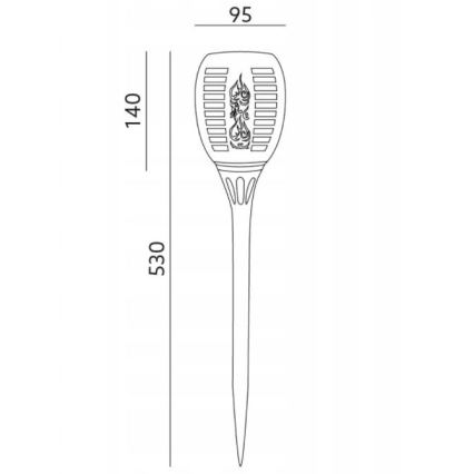 LED Vonkajšie solárne svietidlo SPARKLE LED/0,12W/1,2V IP44 300 mAh
