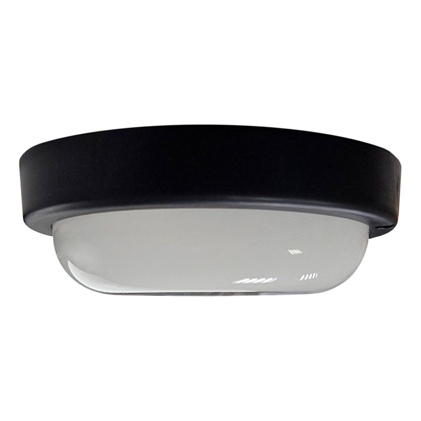 LED Vonkajšie stropné svietidlo LED/15W/230V 4200K pr. 15,5 cm IP64 čierna