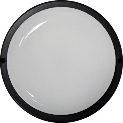 LED Vonkajšie stropné svietidlo LED/15W/230V 4200K pr. 15,5 cm IP64 čierna