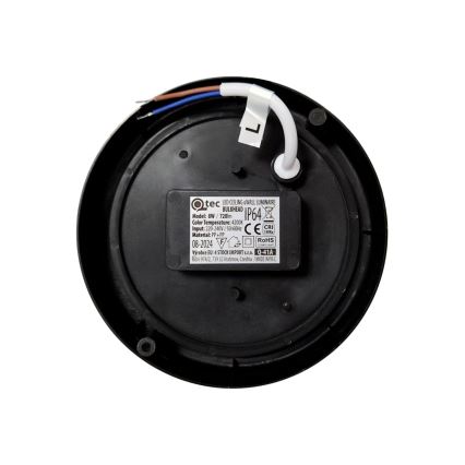 LED vonkajšie stropné svietidlo LED/8W/230V 4200K pr. 14 cm IP64 čierna