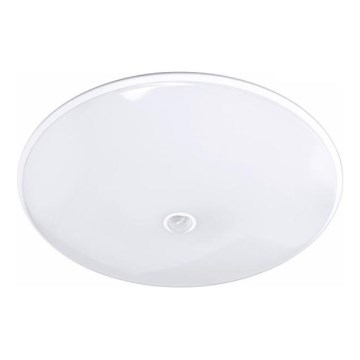LED vonkajšie stropné svietidlo s pohybovým senzorom VISTA LED/15W/230V pr. 26 cm IP54 biela