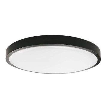 LED Vonkajšie stropné svietidlo so senzorom LED/24W/230V 4000K IP44 čierna