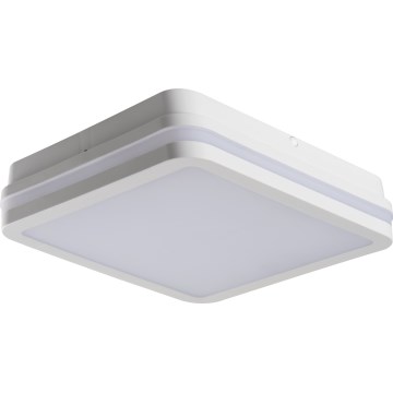 LED Vonkajšie stropné svietidlo so senzorom pohybu BENO LED/24/30W/230V 3000/3500/4000K IP65 biela hranatý