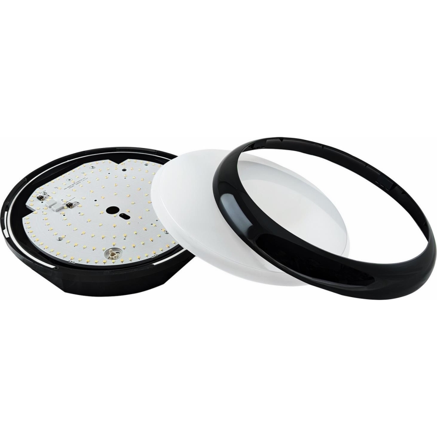 LED Stmievateľné vonkajšie stropné svietidlo STROPY LED/12/15/18/22W/230V 3000/4000/6000K IP65 čierna