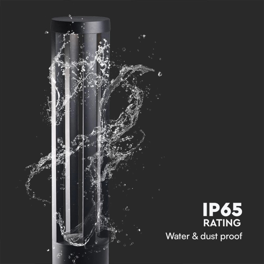 LED vonkajšie svietidlo LED/10W/230V 3000K IP65 80 cm čierne