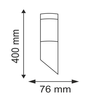 LED Vonkajšie svietidlo LIVIA 1xE27/7W/230V 4000K IP44
