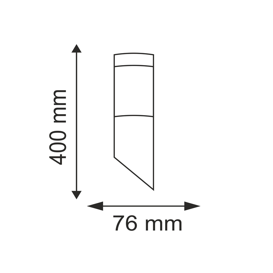 LED Vonkajšie svietidlo LIVIA 1xE27/7W/230V 4000K IP44