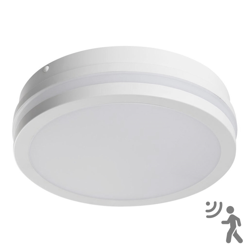 LED Vonkajšie svietidlo so senzorom BENO LED/18W/230V 4000K biela IP54