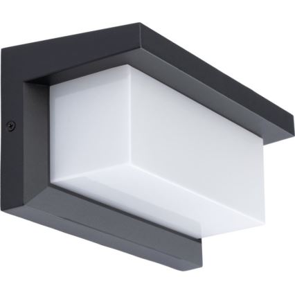 LED Vonkajšie nástenné svietidlo so senzorom soumraku NEELY 1xE27/9W/230V IP54 antracit