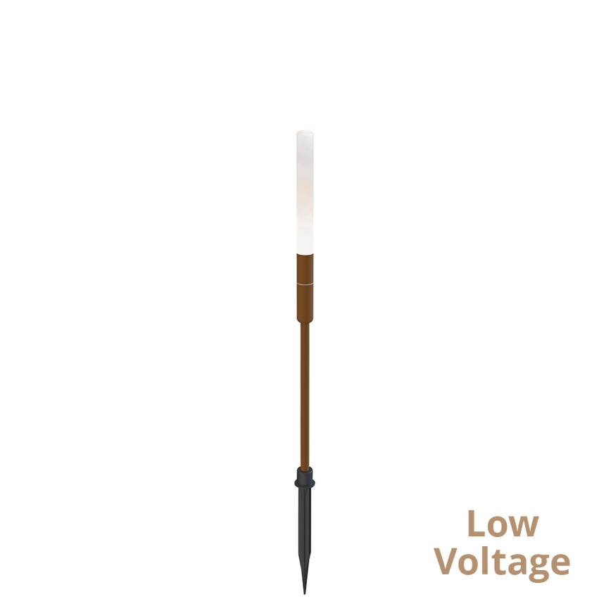 LED Vonkajšie svietidlo STICK LED/1,5W/24V IP65 hnedá