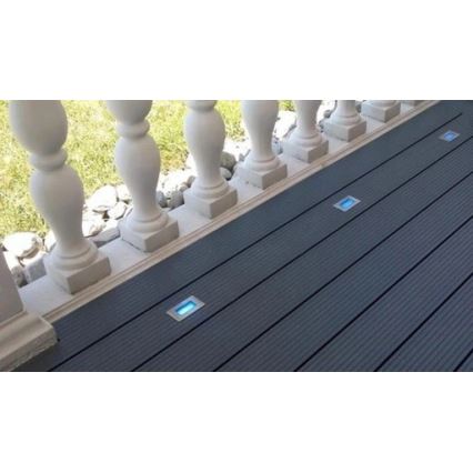 LED Vonkajšie zápustné svietidlo EASY CONNECT LED/2W/230V modrá IP67 obdĺžnikový
