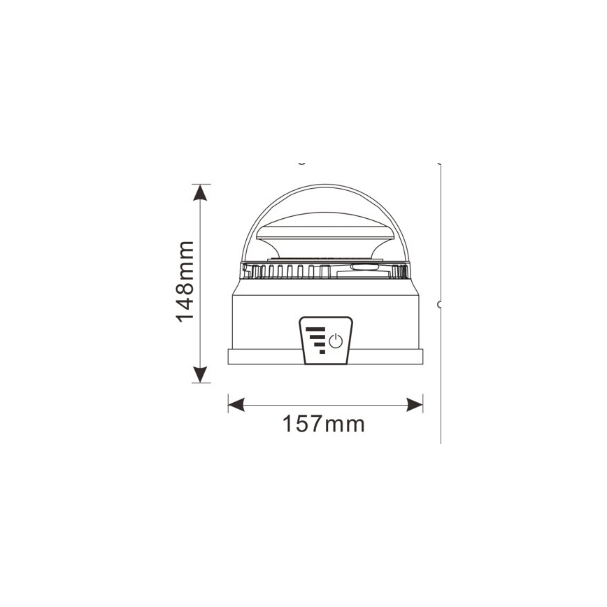 LED Výstražný maják LED/12-24V IP65