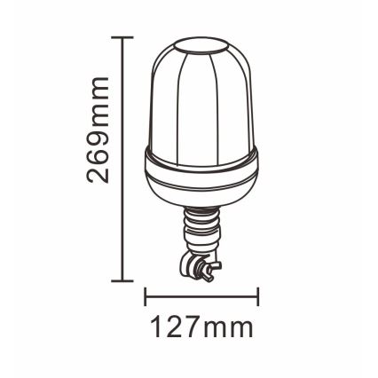 LED Výstražný maják LED/12-24V IP66