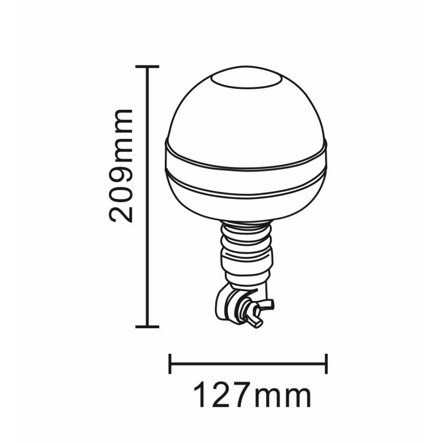 LED Výstražný maják LED/12-24V IP66