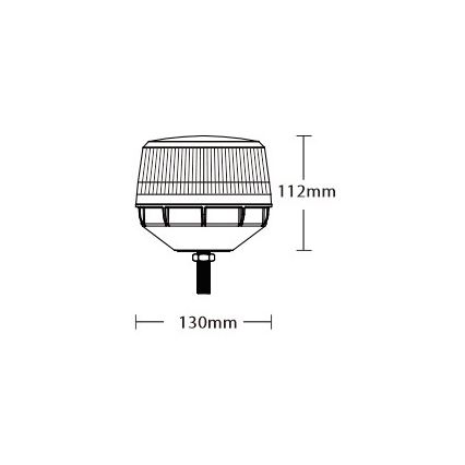LED Výstražný maják LED/12-24V IP67