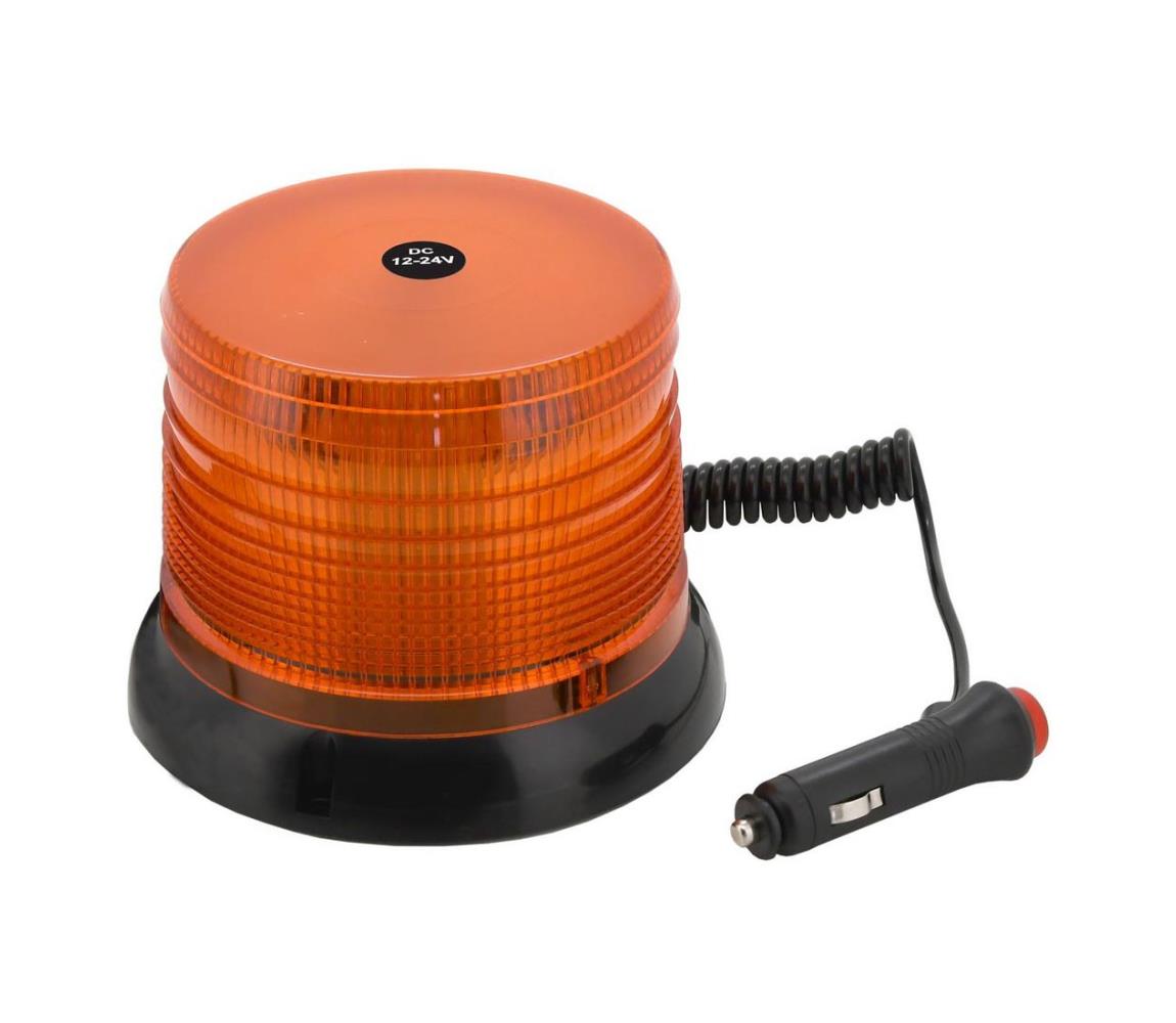 LED výstražný maják s magnetom LED/20W/12-24V oranžový 08908