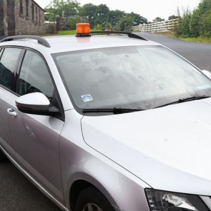 LED výstražný maják s magnetom LED/20W/12-24V oranžový