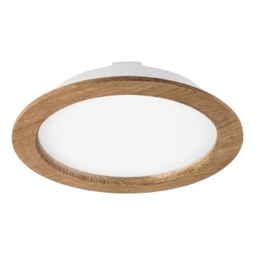 LED Zapustené stropné svietidlo WOODY SPOT LED/23,5W/230V 4000K orech ? 23,5 cm