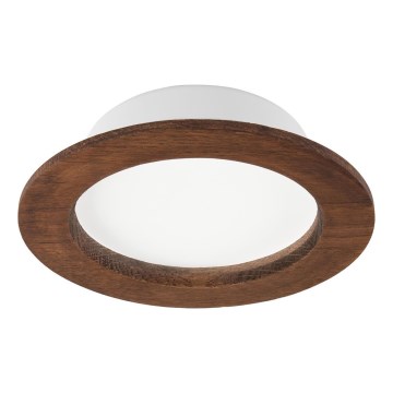 LED Zapustené svietidlo WOODY SPOT LED/12,5W/230V 3000K čerešňa ? 16 cm