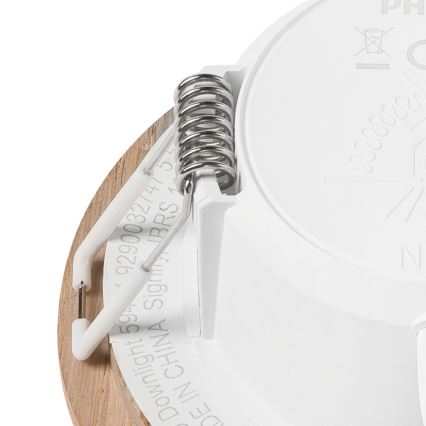 LED Zapustené svietidlo WOODY SPOT LED/5,5W/230V 4000K dub ? 10 cm