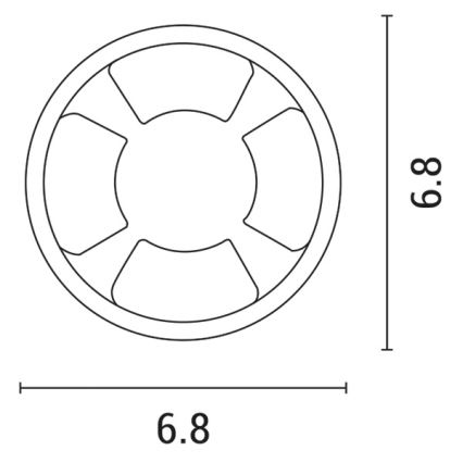 LED Zápustné svítidlo LED/3W/12V IP65