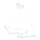 LED Závesná lampa ARTISAN LED/36W/230V 6500K biela