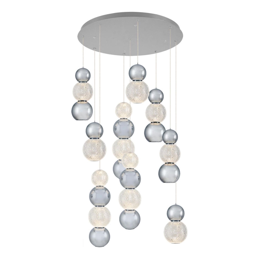 LED Závesná lampa CREMONA LED/51W/230V 3000K matný chróm